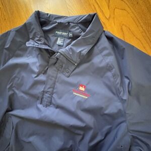 VTG Polo Golf‎ Ralph Lauren Short Sleeve 1/4 Zip Pullover Windbreaker Men's XL